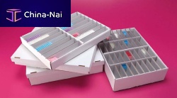 Microscope slide sample container Cartoblocktissuefor biological samples