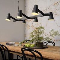 Pendant lamp BIARRITZ/H6/B ironcontemporarycorded