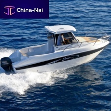 Outboard day fishing boat Manta 590 hard-top6-person max.with cabin
