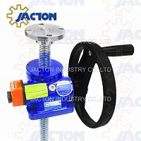 Screw jack with handwheel JTW-1Ttrapezoidal screwworm gearcast iron