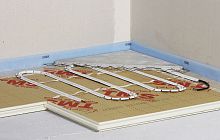 Acoustic insulation TMS®polyurethanerigid panelfor heated floors