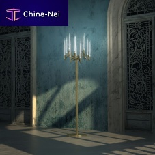 Floor-standing lamp IL PEZZO 3brassbronzenickel