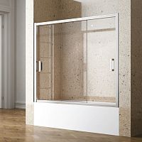 Sliding bath screen 451tempered glass3 panelssilk-screened glass