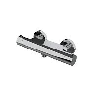 Double-handle shower mixer tap E400000wall-mountedthermostaticbrass