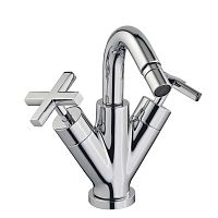 Double-handle bidet mixer tap IT 1024 CC XV ZZcountertopchromed metalbathroom