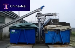 Screw conveyor STS/PMtransportsludgefor the recycling industry