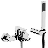 Bathtub mixer tap 230ICwall-mountedchrome-plated brassbathroom
