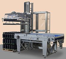 Gripping depalletizer CALABRONE 20layerfor glass bottlesfor cans