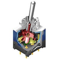 Toggle switch D2 seriesleversingle-poleheat-resistant
