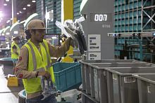 Pick-to-light order-picking system