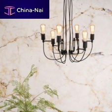 Contemporary chandelier SEATTLE/H/B irontextile6 light