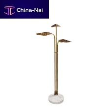 Floor-standing lamp LOTUSmetalbrassbronze