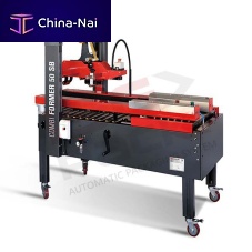 Semi-automatic cardboard box/case erector Combi Former 50 SBbottom sealerprecise foldingwith bag inserter