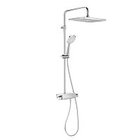 Thermostatic shower column DECK SQUAREcommercialwith hand showerwith feet showeer