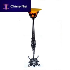Floor-standing lamp RAISINwrought ironblown glassArt Nouveau style