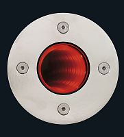 Recessed floor light fixture GEENOfluorescentroundstainless steel