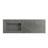 Integrated washbasin RAFFAELLO ELITEceramicwith counterhigh-gloss