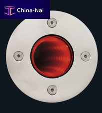Recessed floor light fixture GEENOfluorescentroundstainless steel