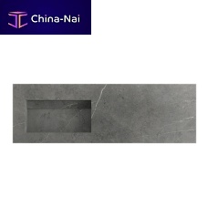 Integrated washbasin RAFFAELLO ELITEceramicwith counterhigh-gloss