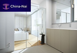 Glass shower SPACEsliding doorrectangular