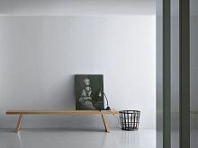 Contemporary bench GROOVE solid woodby Piero Lissoni