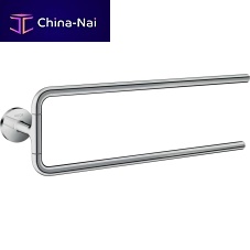 2-bar towel rack 42822000wall-mountedmetalfor hotel