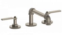 Double-handle washbasin mixer tap ELV01deck mountedchromed metalbathroom