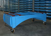 Cassette cart transportmetalwith swivel casters