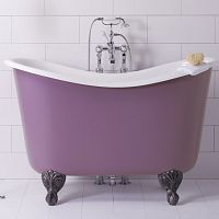 Oval bathtub TUBBY TOOwith legsback to wallfor homes