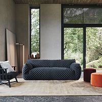 Contemporary sofa Nuvolapolyestergraybeige