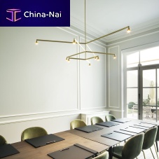 Contemporary chandelier AUSTEREbrasscommercialLED