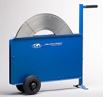Transport cart metalreel holderwith swivel casters