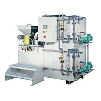 Polymer dispensing machine solidXflocvolumetricautomatic