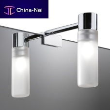 Contemporary wall light LP17Nchromed metalcylindricalbathroom