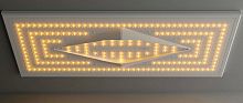 Recessed ceiling shower head DESIGNrectangularrainwith built-in light