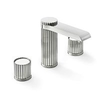 Double-handle washbasin mixer tap 3223countertopbrassbathroom