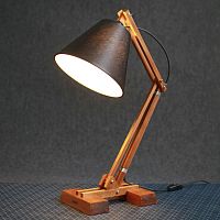 Table lamp KIBIKmetalwoodencontemporary