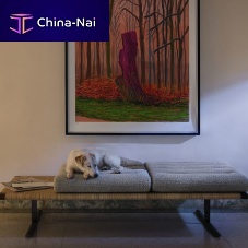 Contemporary bench EL RAVALrattanfabricleather