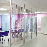 Tempered glass panel 80052safetypatternedfor partition wall