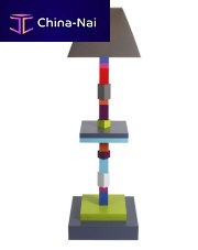 Floor-standing lamp PIED-JEUwoodencontemporarywireless