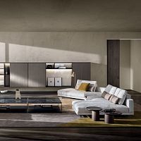Modular sofa OCTAVE cornercontemporaryfabric