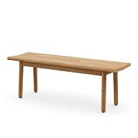 Contemporary bench TIBBOteakwithout backrestwithout armrests