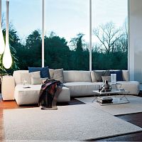 Modular sofa BOXERcontemporaryfabricleather