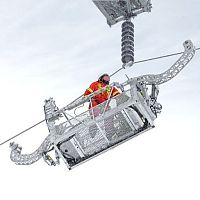 Overhead cart Spider Carttransportwire mesh platform