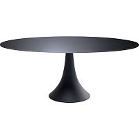 Contemporary dining table Possibilitaceramiclacquered aluminum baseoval