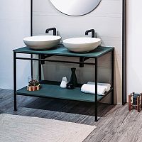 Double washbasin cabinet INTEGRAwall-hungwoodenmetal