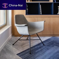 Contemporary armchair HAUTEVILLEconcretemetalconcrete