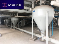Fly ash pneumatic conveying system continuousdense phasecentralized