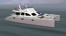 Catamaran motor yacht CAT POWER 56'cruisingflybridge3-cabin