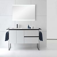 Free-standing washbasin cabinet STRUCTUREoakwengecontemporary